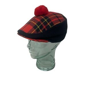 Scotland Men’s/ Unisex Cabbie Elastic Band Flat Golf Cap Size One Size